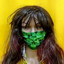 Maske Motiv Glücksklee
