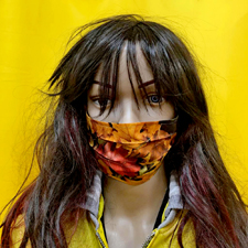 Maske Motiv Herbstlaub