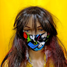 Maske Motiv Popart