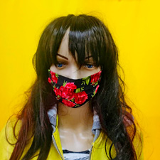 Maske Motiv Rosen