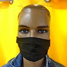 Maske Motiv Schwarz