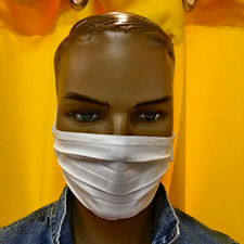 Maske Motiv Weiß